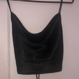 Satin Silk String Crop Top XS-L